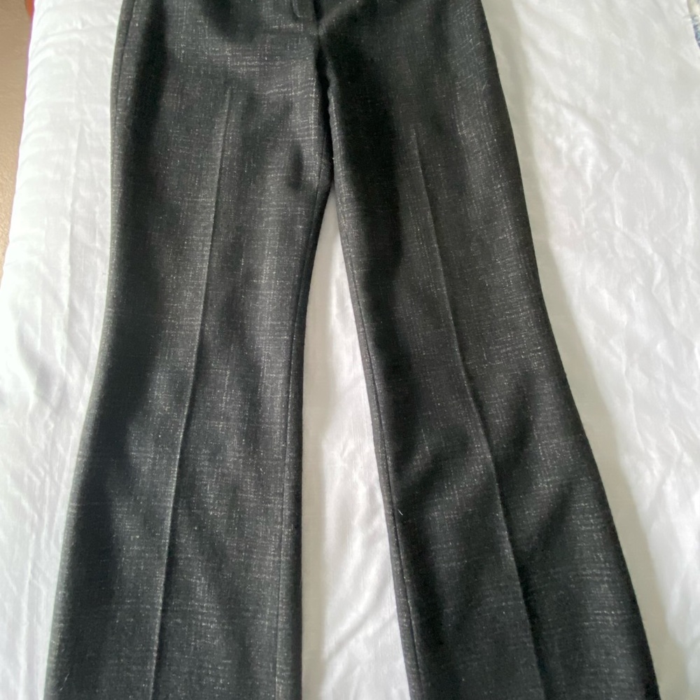 Ann Taylor fully lined wool pants size 6 straight leg 32” inseam charcoal gray